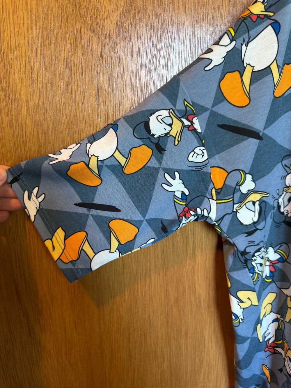 LuLaRoe Women's Disney Donald Duck Irma Tunic Shirt - Blue, Yellow, Orange NWT - Picture 5 of 8